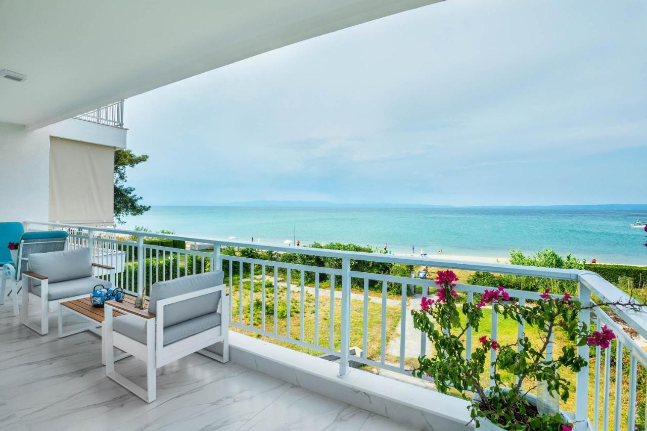 Beach Front Casa Elena Hanioti Exteriör bild